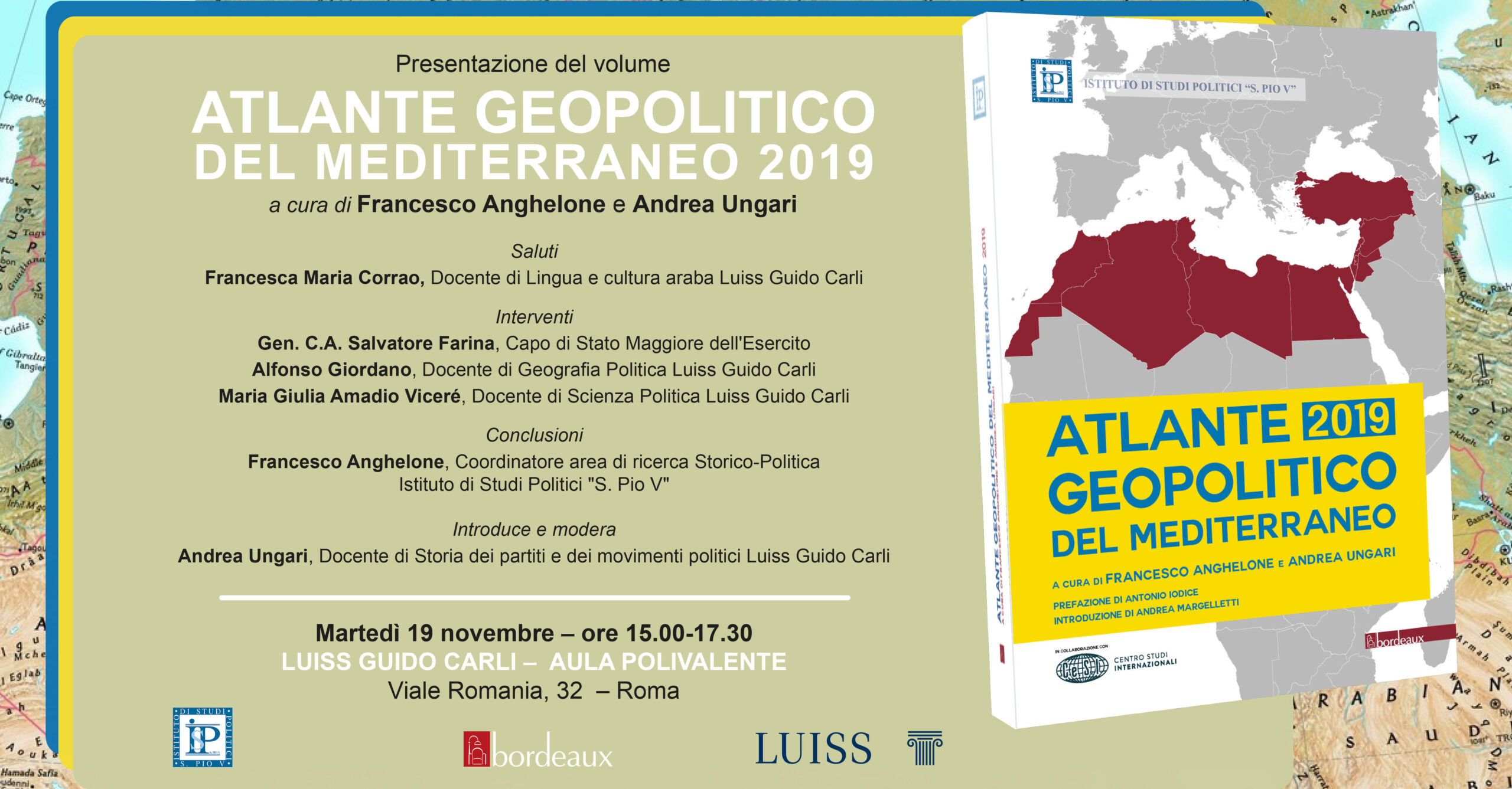 Presentazione dell'Atlante Geopolitico del Mediterraneo 2019