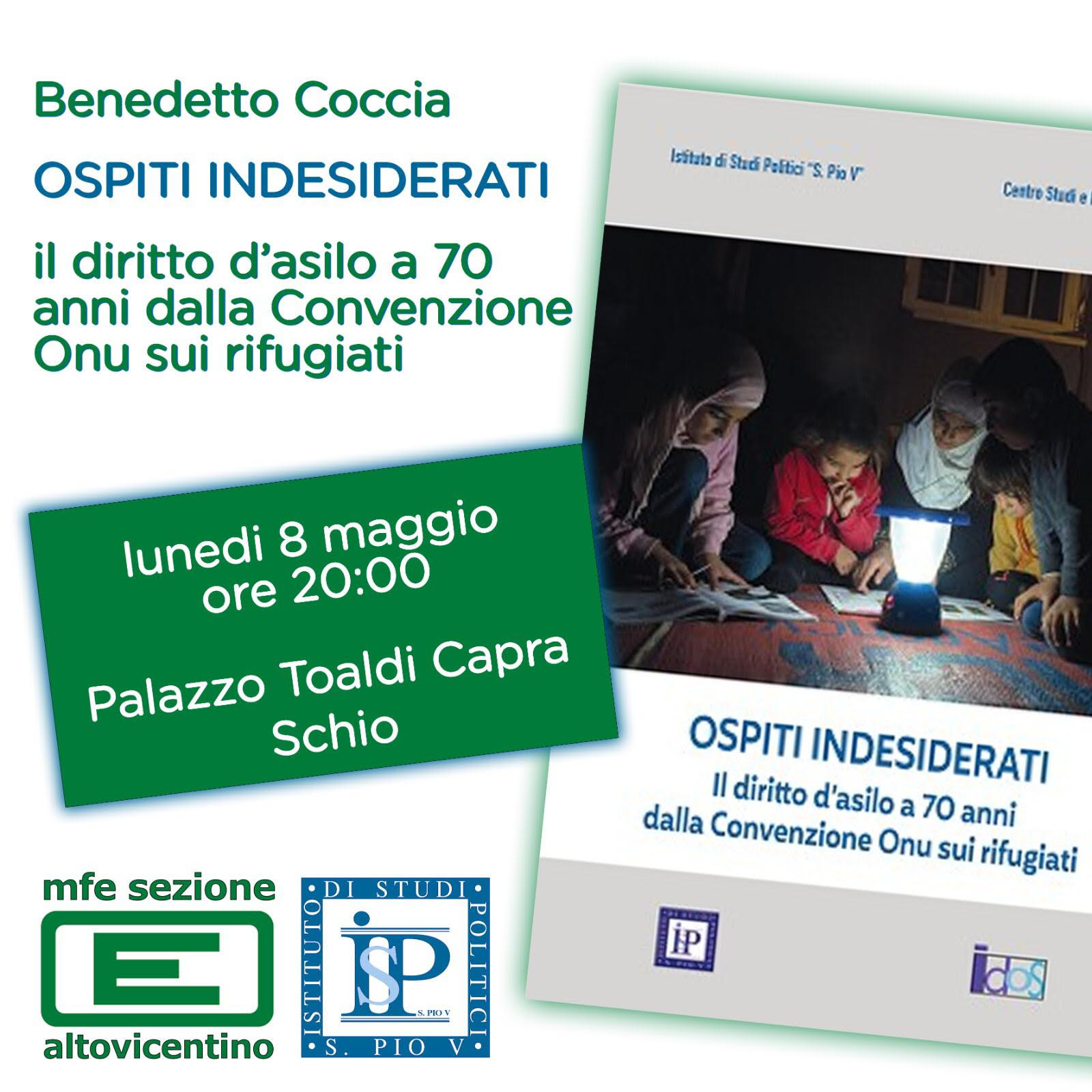 Presentazione “Ospiti indesiderati, a 70 anni dalla convenzione ONU sui rifugiati”