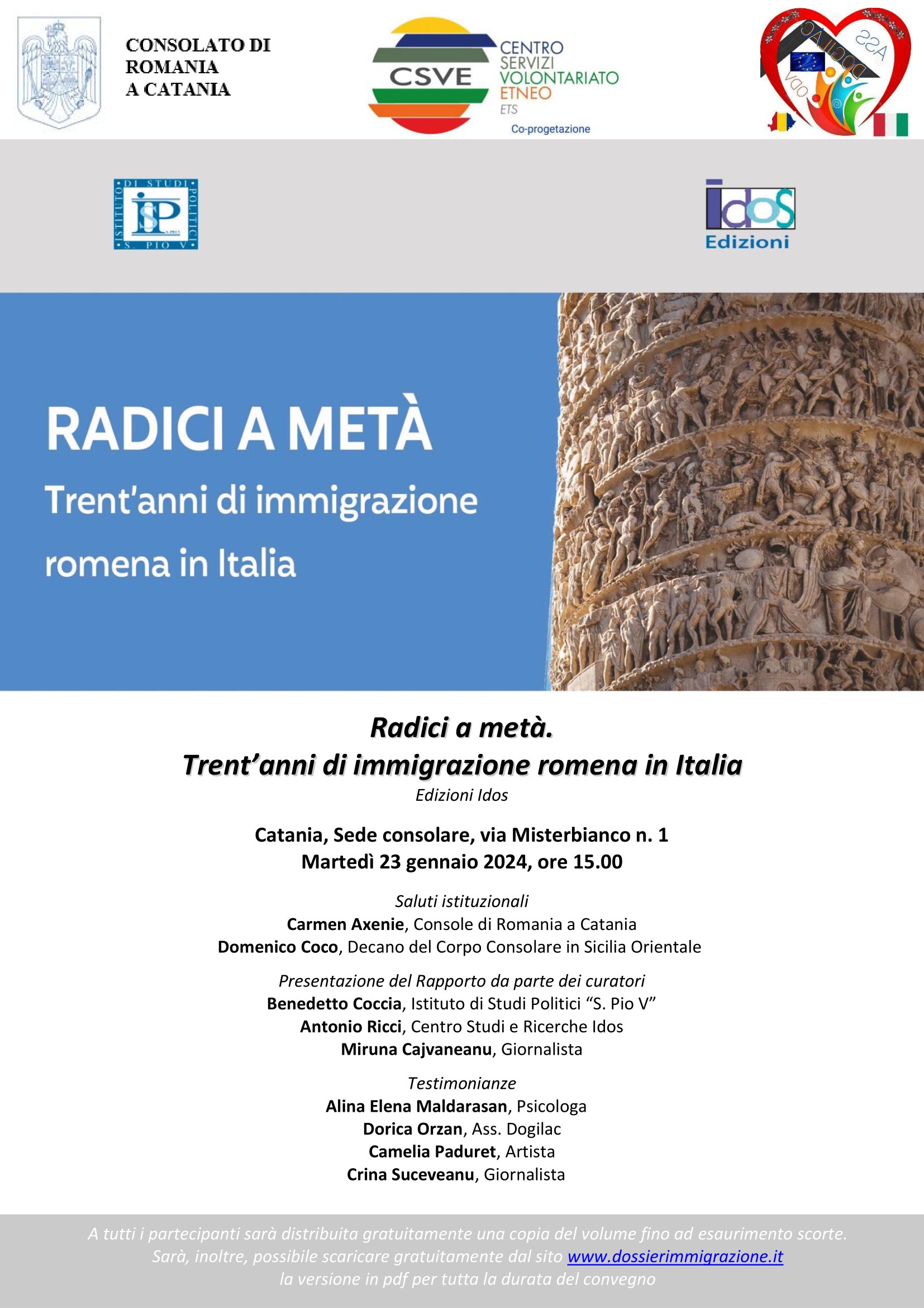 Presentazione della monografia “Radici a metà” a Catania