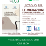 Presentazione del volume "Le migrazioni femminili in Italia"