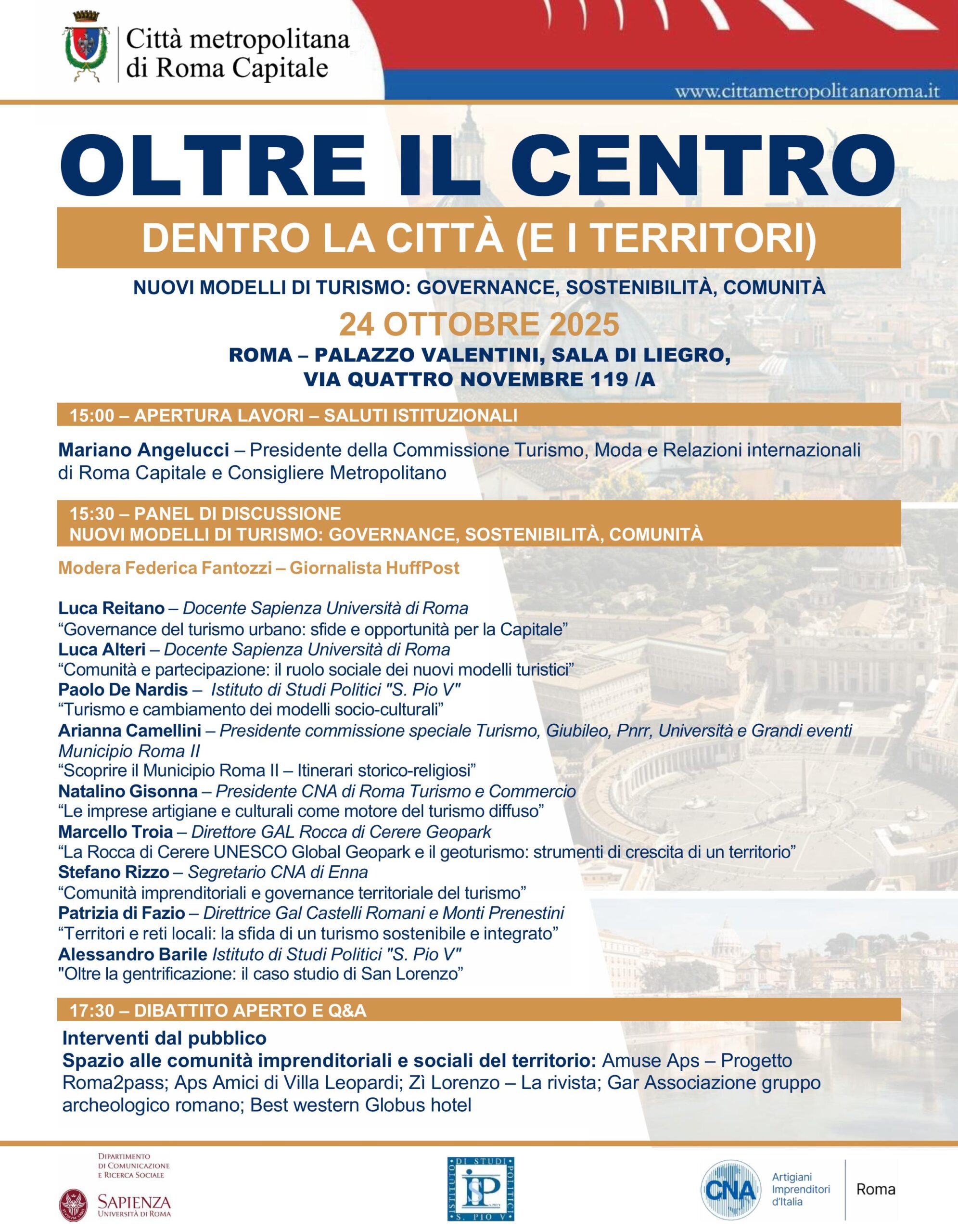 Convegno “OLTRE IL CENTRO. Dentro la città e i territori”